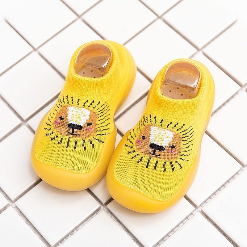 Children Anti-slip Shoes Newborn Baby Girl Cotton Non-slip Floor Socks Baby Boy Rubber Cartoon Indoor Socks Infant Shoes