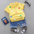 Fashion Infant  Clothing Set for Boys and Girls Cute Summer Casual Clothes Set  Top+Shorts Kids Clothes Summer Edition T shirt and Pants Set