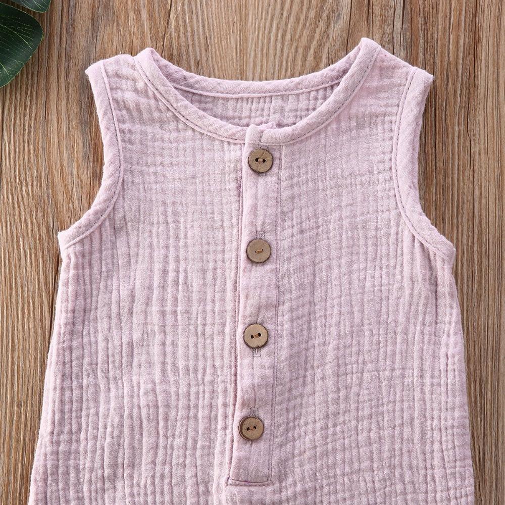 Baby Romper Sleeveless Newborn Baby Girl Boy Clothes Cactus Print Romper Jumpsuit Soft Baby Outfit One Piece Jumpsuit Pajamas