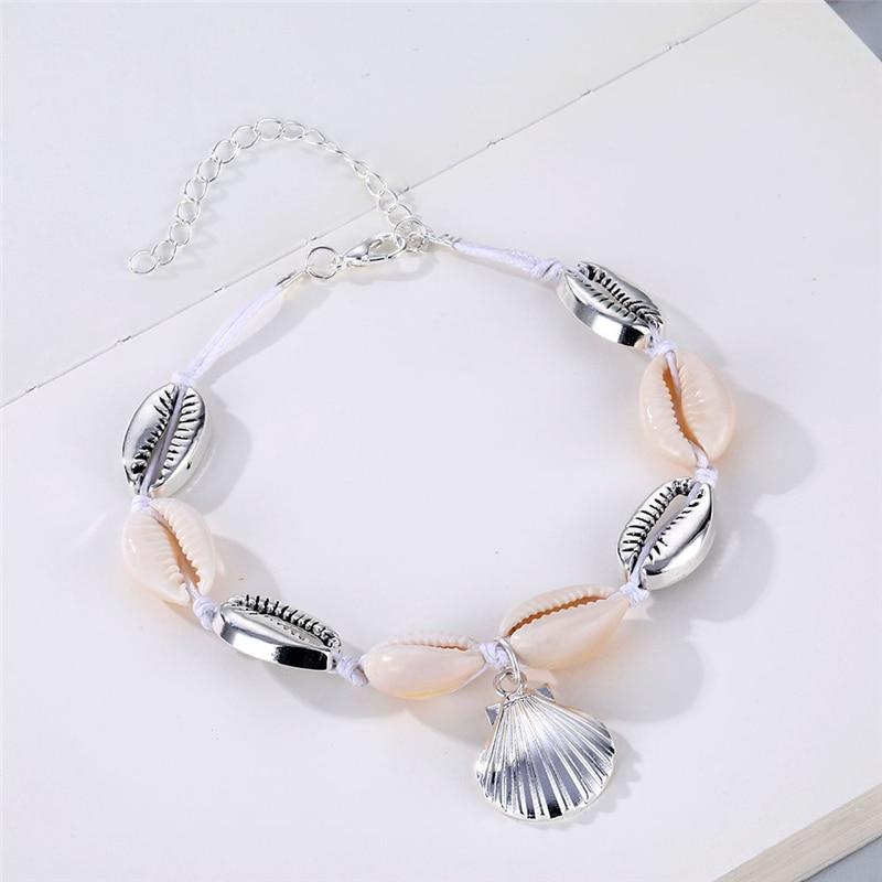 Handmade Luxury Shell Conch Rope Anklets For Women Delicate Shell Barefoot Bracelet ankle Jewelry For Legs Or Hands