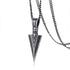 Luxury Arrowhead Primal Stainless Steel Necklace For Men In Tribunal Surf Retro Jewelry Modern Design