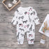 Newborn Baby Boys Girls Rompers cute Animal Printed Long Sleeve Winter Cotton Kid Jumpsuit Playsuit Outfits Clothing