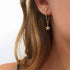 New Fashion Round Dangle Drop Korean Earrings For Women In Geometric Round Heart Gold Earring Elegant Style