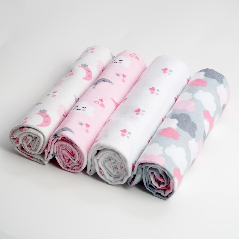 Baby Blanket Set 100% Cotton Flannel Baby Swaddles Soft Newborns Blankets Baby Blankets Baby Swaddle Wrap