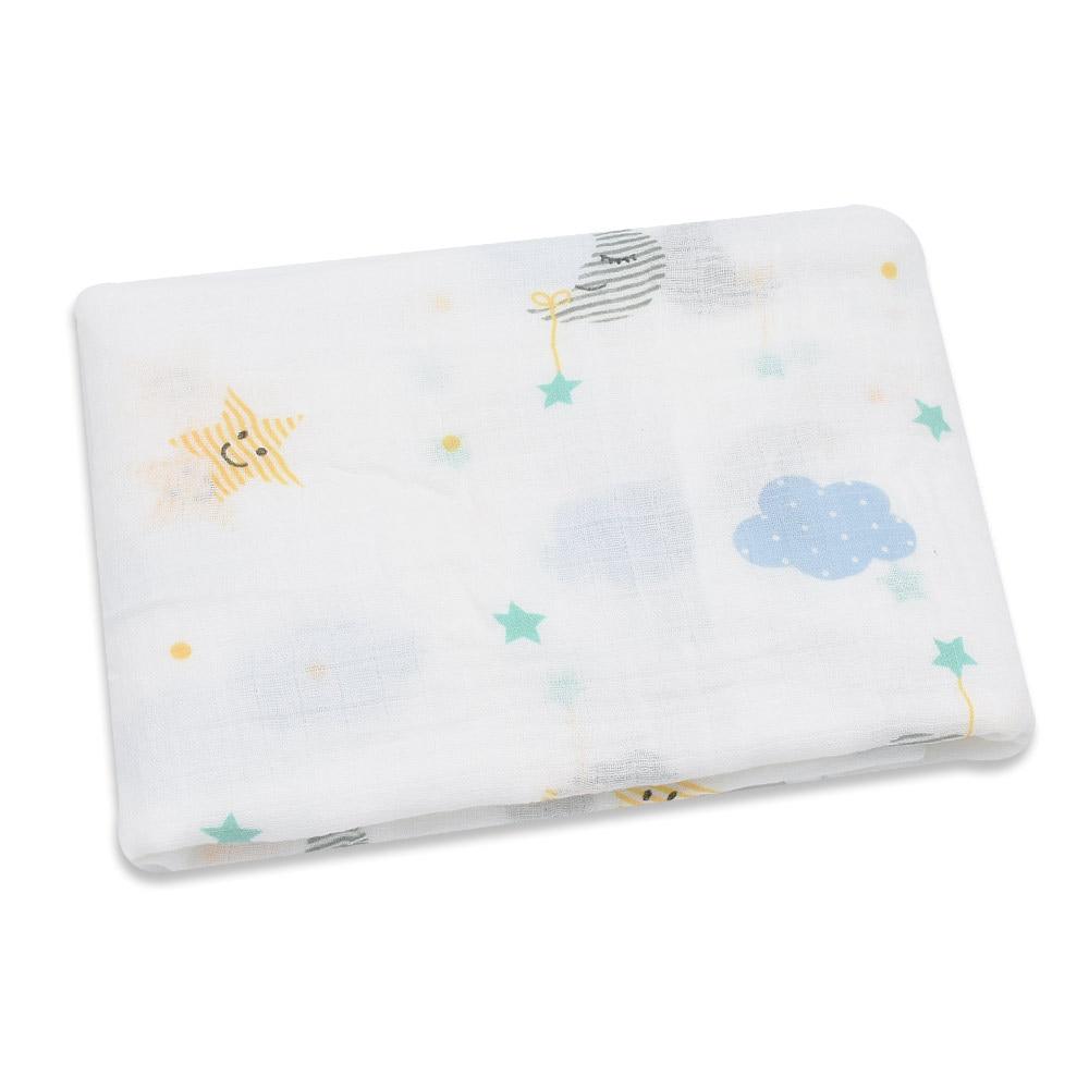 Lightweight Cotton Soft Fruits Print Muslin Baby Blankets Bedding For Newborns Swaddle Blanket For Babies