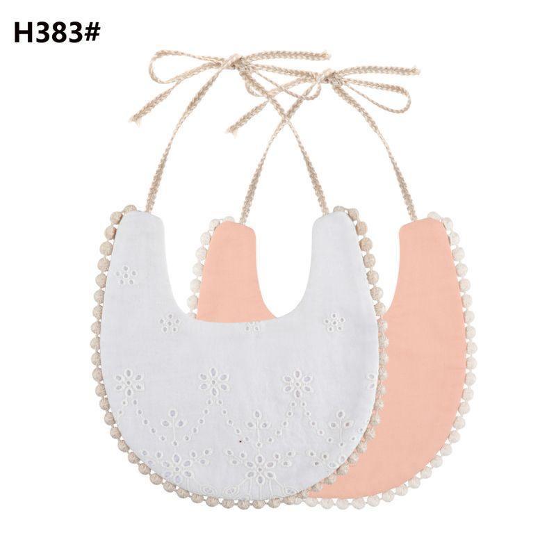 Infant Baby Bib Kid Toddler Dinner Feeding Tassel Double-side Cotton Linen Burp Cloths Saliva Towel For Baby