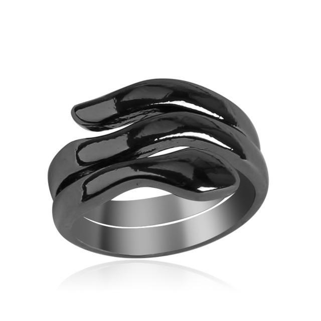 Fashion Retro Exaggerated Spirit Snake Ring Personality Punk Wind Snake-Shaped Nightclub Style  Ring For Women and Girs Student Trend Jewelry Design