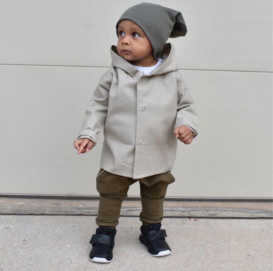 Modern Infant Newborn Baby Boy Hooded Coat Jacket Outwear Clothes For Boys In Trend New Elegant Style