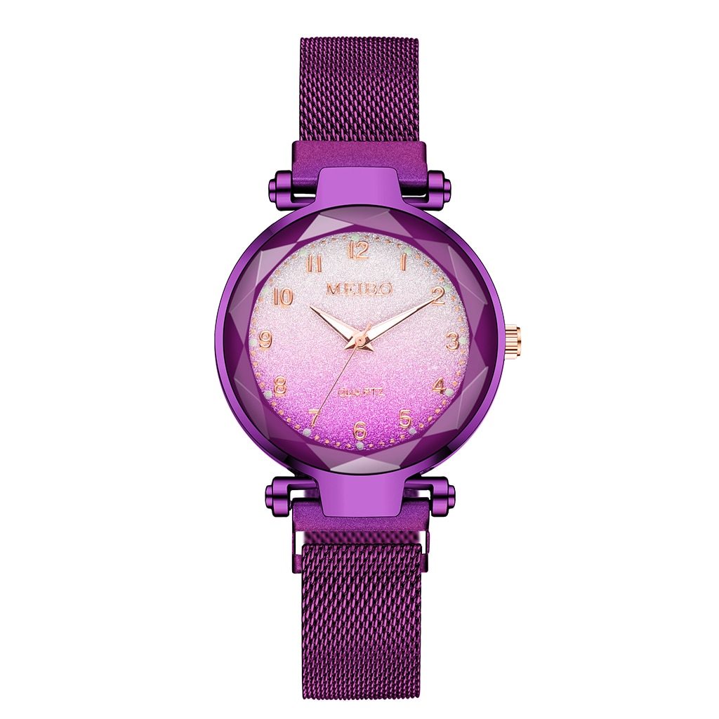 Hot Sale Women Magnet Buckle Gradient Color Watches Luxury Ladies Fashion Female Wristwatches For Gift Clock For Women and Girls