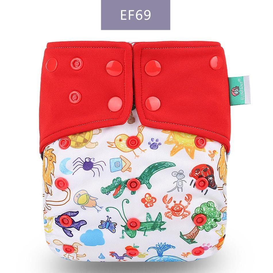 Trend New Print Eco-friendly Cloth Diaper Baby pocket Waterproof Cartoon Owl Baby Diapers Reusable Cloth Nappies For Baby and Kids