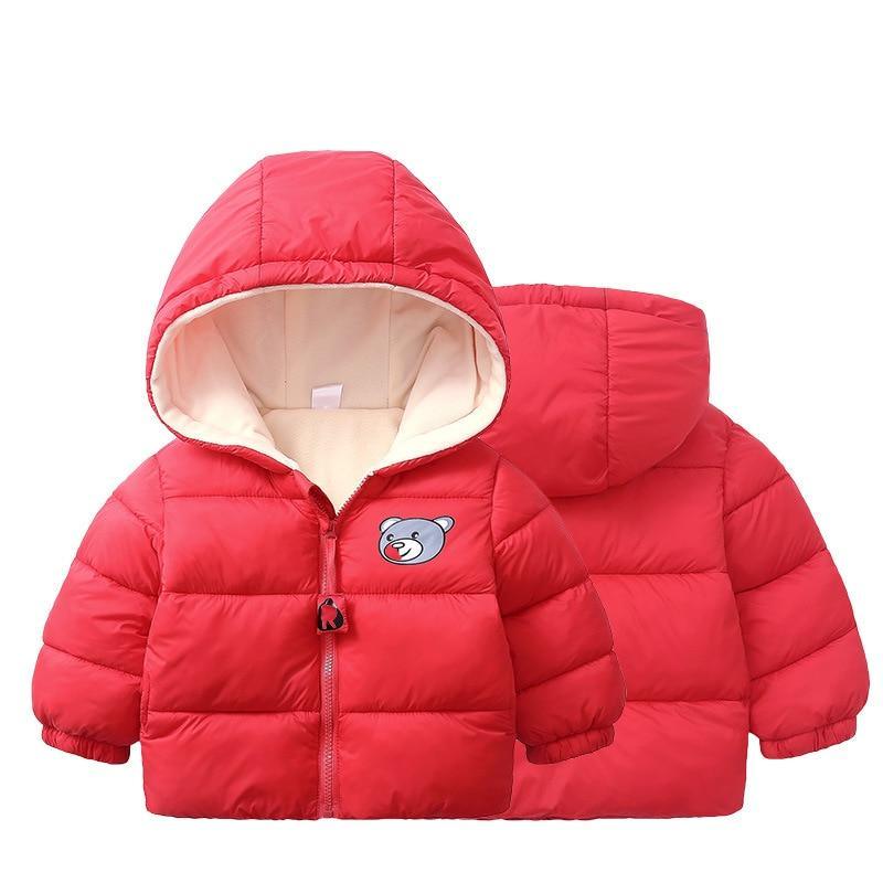 Infant Baby Hooded Warm Jackets For Baby Girls  and Baby Boys For WInter In Modern New Luxury Shiny Design