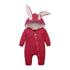 Elegant Baby Clothes Rompers Jumpsuits Newborn Cartoon Little Bee Rabbit Ears Zipper Clothes Cotton Jackets For Kids