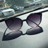 Luxury Modern Elegant Lady  Sunglasses WIth  Cat Eye Women Eyewear  Plastic Frame Clear Lens With  UV400 Protection