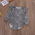 Spring Summer Infant Leopard Clothes Baby Girl Romper Cotton Rompers Long Sleeve Jumpsuit For Baby Girls