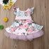 Princess Toddler Baby Girls Dress Flower Lace Tutu Party Wedding Birthday Dress For Girls