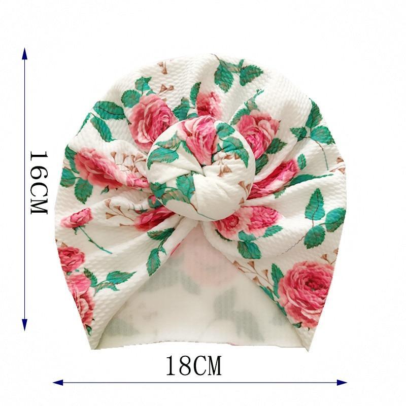 Elegant Flower Baby Hat Toddler Turban Head wraps Kids Bonnet Hat Newborn Baby Hat For Baby Girls