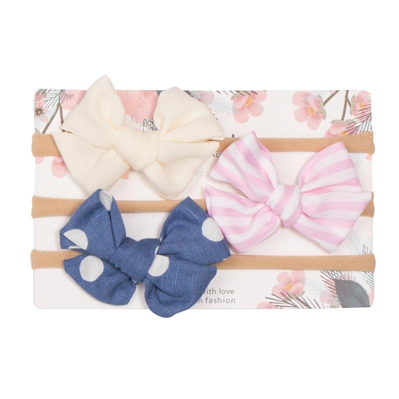 Baby Girls Headband Infant Elastic Headwear Kids Hair Accessories Bow Set For Baby Girls