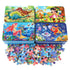 New 60 Pieces Wooden Toys Puzzle Kids Toy Cartoon Animal Wood Toys Puzzles For Child Early Educational Learning Toys for Children