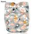 Modern Printed Bamboo Charcoal Inner Pocket Diaper For Baby Reusable Cloth Diaper Nappies With Double Leg Gusset In Modern Printed Design For Baby and Kids