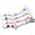 Lemon Comeon Baby's NamePacifier Clips Holder Dinosaur Silicone Beads Teething Chain for Baby