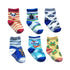 6 Pairs Cotton Children's Anti-slip Low Cut Floor Socks With Rubber Grips For Boys And Girls