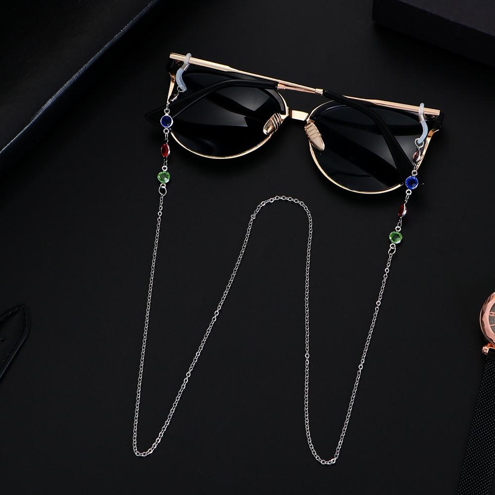 Women Pearls Sunglasses Chains Gold Eyeglasses Chains Sunglasses Holder Necklace Eyewear Accessories