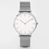 Fashion Unisex Watches Ultra Thin Stainless Steel Mesh Belt Quartz Classic Casual Watch For Women and Man