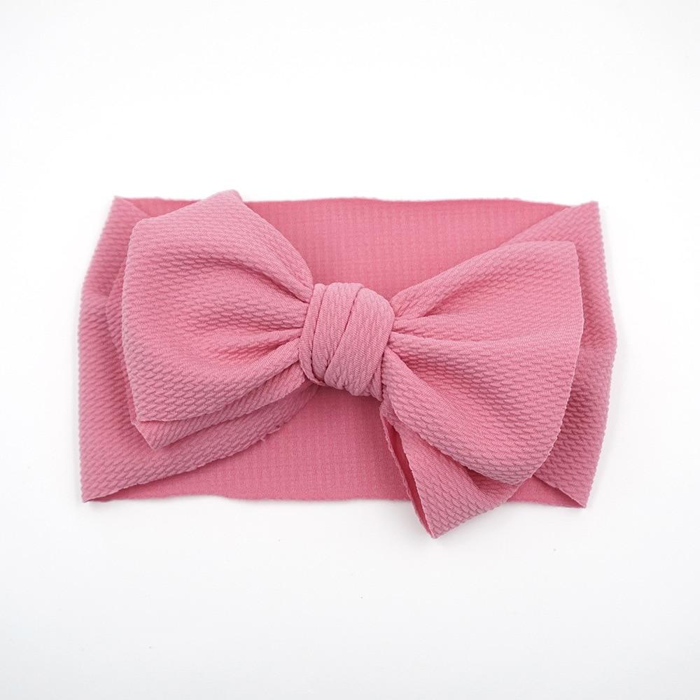 Baby Girls Headband Toddler Big Bow Hairband Cute Solid Stretch Turban For Baby Girls In Modern New Style