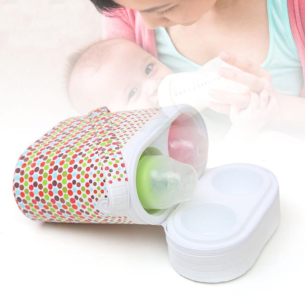 Cartoon Baby Bottle Portable Insulation Bags Mummy Handbag For Milk Thermal Food Warm Bags