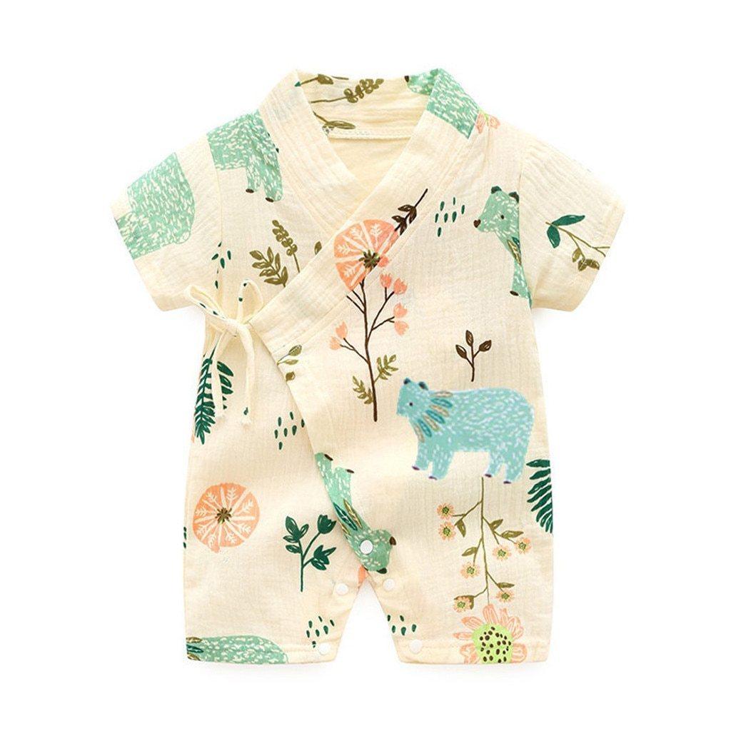 Newbor Summer Romper Jumpsuit Sleepwear In Casual Style for New Born Baby Boys and Girls