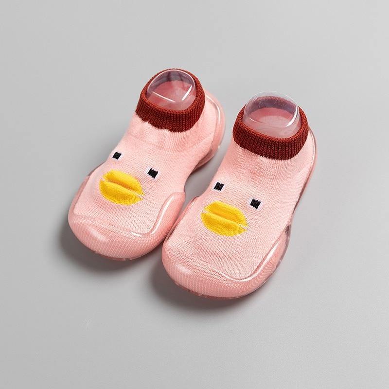 Children Anti-slip Shoes Newborn Baby Girl Cotton Non-slip Floor Socks Baby Boy Rubber Cartoon Indoor Socks Infant Shoes