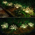 Modern Garden Luxury LED Solar Waterproof Lamp In Shape Of Tree Fireworks With Copper Wires