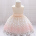 Newborn Baby Girls Clothes Christmas  Princess Dress Lace Colorful Sequins Girls Wedding Party Ball Gown