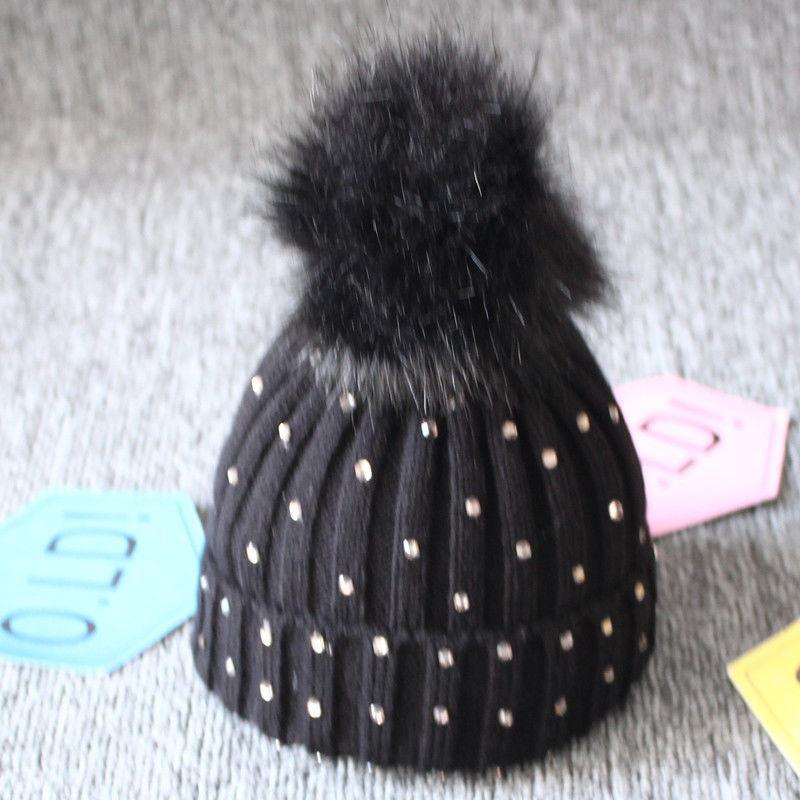 Trend Cute Newborn Baby Winter Warm Hats Infant Kids Girls Boys Knit Hat With Pompom Ball Beanie Caps For Girls