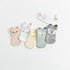 5 Pairs Thin Combed Cotton Cute Animal Baby Socks Mesh Short Socks For Newborns Boys & Girls