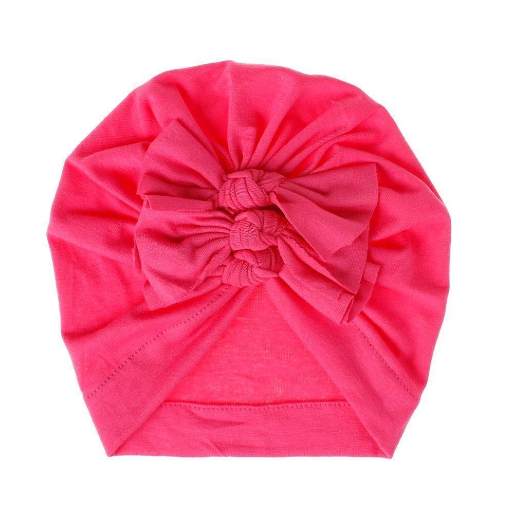 Modern Handamde Toddler Baby Boys& Girls Turban Head Wrap Beanie Cotton Hat Solid Cap Headband For Kids