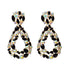 New Long Metal Hollowed-out Hanging Colorful Crystals Dangle Drop Earrings Fine Jewelry Accessories For Women