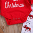 Casual New Baby Boy/Girl  First Christmas printed Clothes Romper Trousers Hat Outfit Set