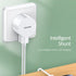 White Fast Charging 2.1A 2 Port EU/UK/US Plug Wall Charger Mobile Round Phone Chargers