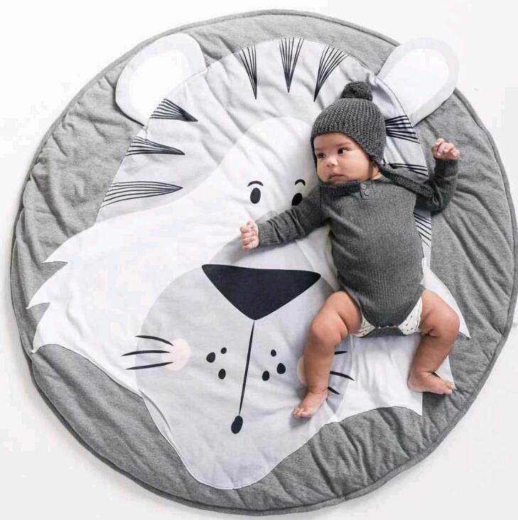 Cartoon Baby Play Mats Pad Toddler Kids Crawling Round Carpet Rug Toys Mat For Children Room In elegant Modern Design