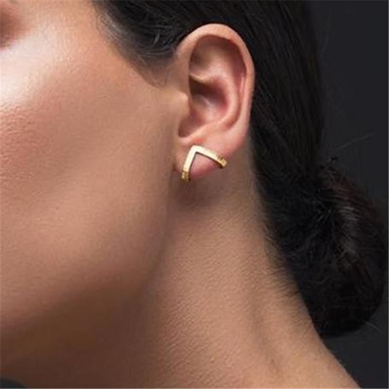 New Fashion Round Dangle Drop Korean Earrings For Women In Geometric Round Heart Gold Earring Elegant Style