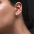 New Fashion Round Dangle Drop Korean Earrings For Women In Geometric Round Heart Gold Earring Elegant Style