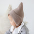 Retro Baby Toddler Hairball Winter Ball Hats Kids Warm Crochet Steeple Witches Knitted Hat Newborn Beanies Caps For Baby