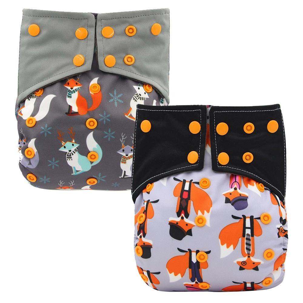 All-In-One  Cloth Diaper for Baby Bamboo Charcoal Eco-friendly Baby Cloth Diaper In Modern New Design