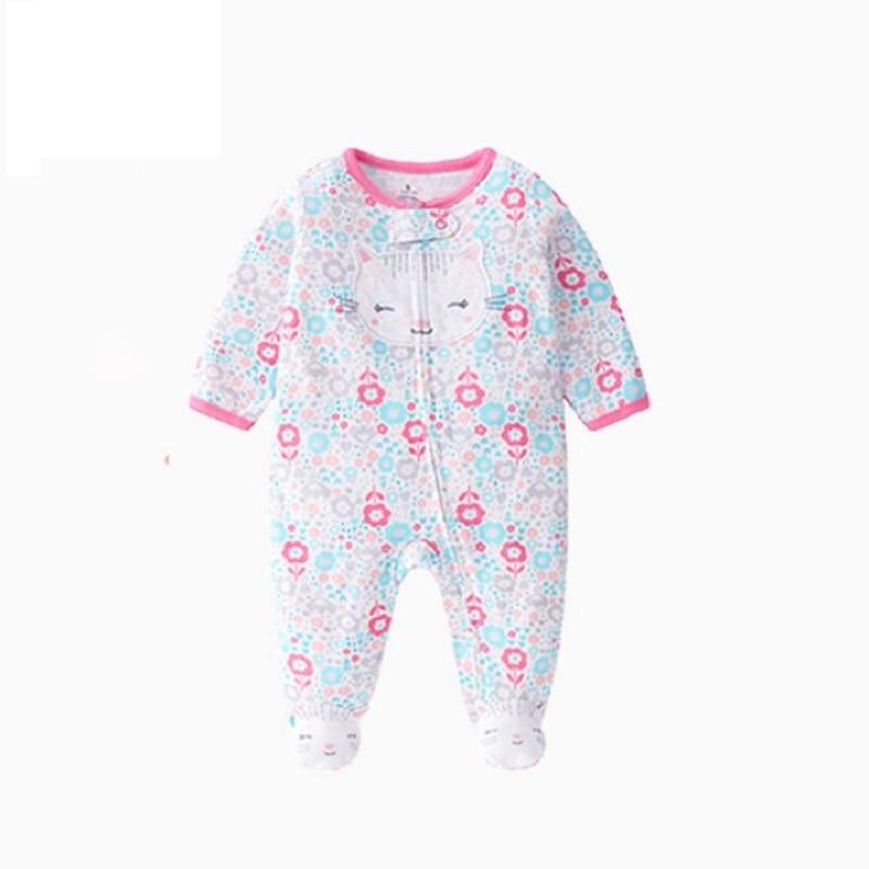 Modern Cartoon Unicorn Baby Girl Jumpsuit Footies  Romper For Newborn Boy and Girls In Trend Design