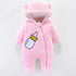 Modern Interesting Designer Winter Baby Costume Overalls For Baby Girls and for Newborn Clothes In Modern Style