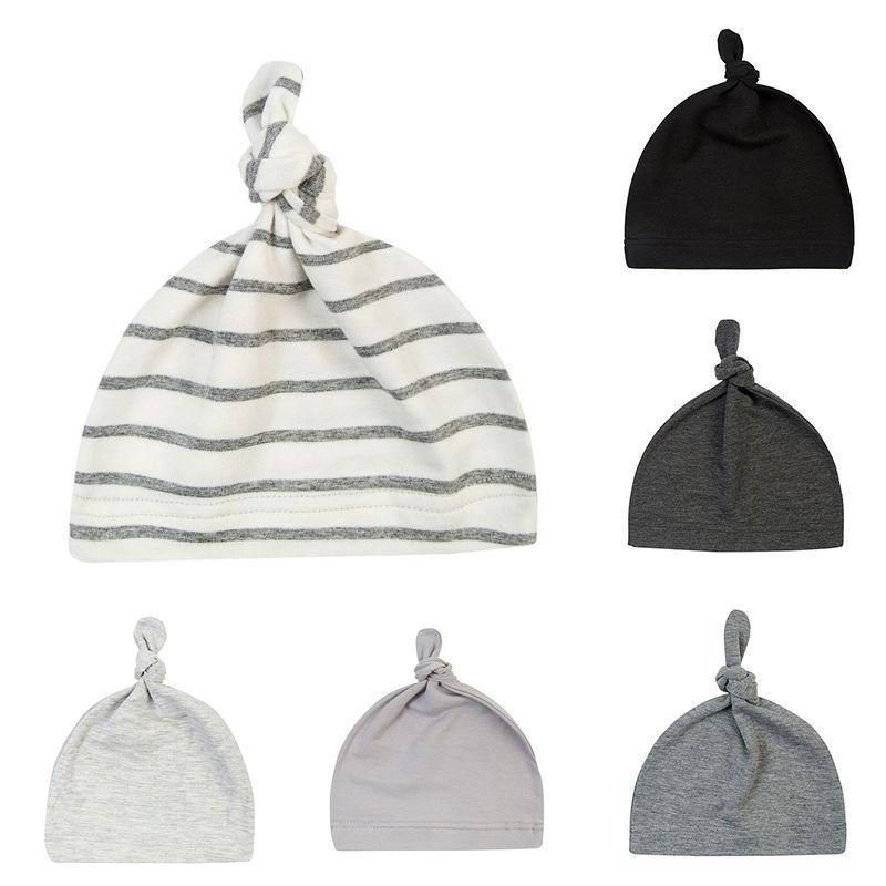 Baby Knot Cotton Hat Spring Autumn Toddler Beanies Cap Winter Warm Solid Color Children Hat