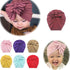 Luxury Modern Baby Headband Hat Bowknot Print Cotton Stretchy Turban Headband Infant Head Wrap Beanie Hat  For Babies and Kids