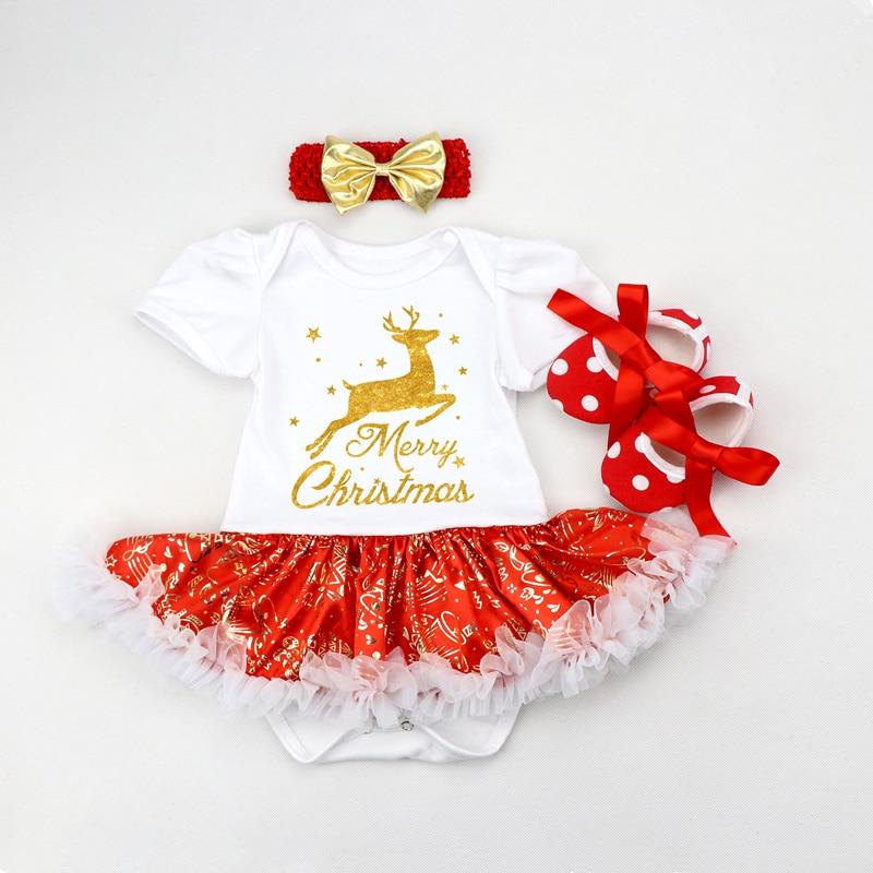 Christmas Dress Party Baby Clothes Girl Set Toddler Infant Outfit Newborns Girls Clothing