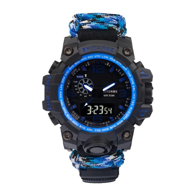 Survival Men Sports Watch With Outdoor Compass In Top Luxury Brand G Style Military Digital Watches Waterproof 50M relogio masculino